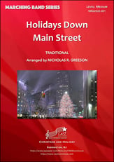 Holidays Down Main Street Marching Band sheet music cover